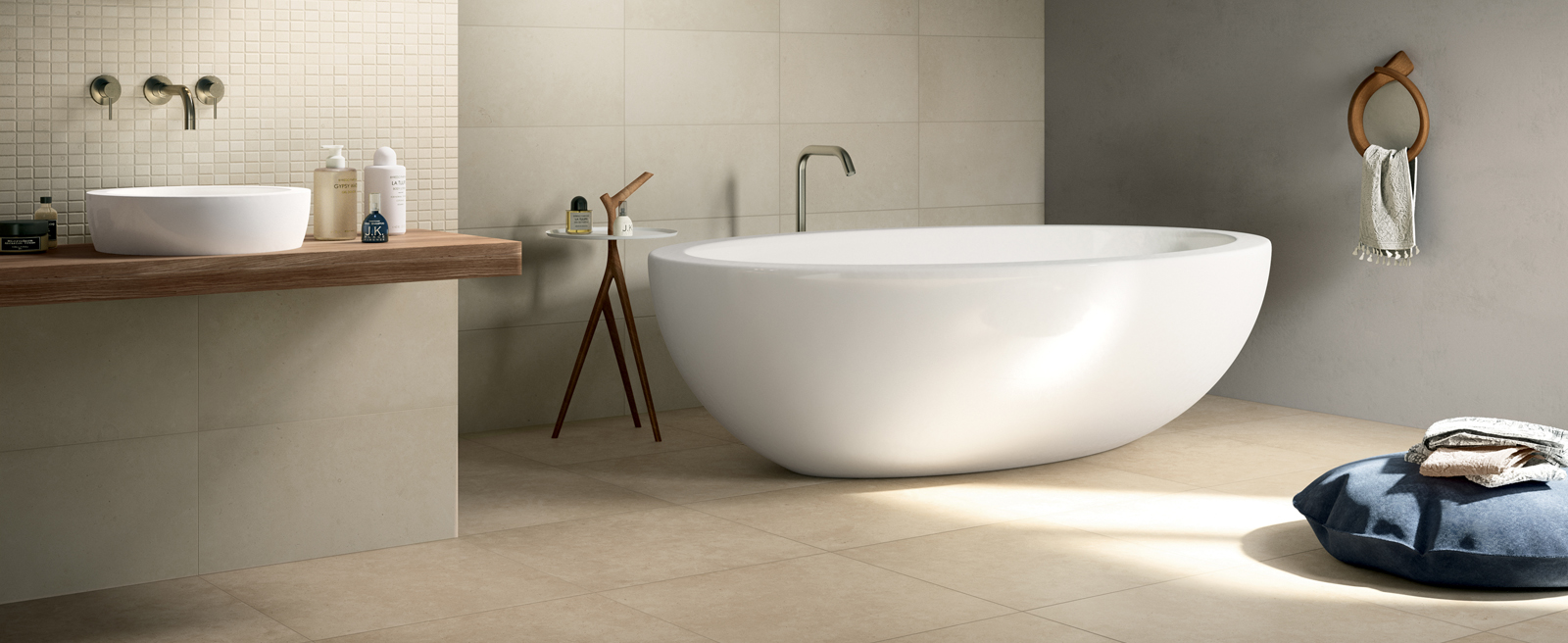 Natural Stone Effect Porcelain Tiles Pietre Di Borgogna