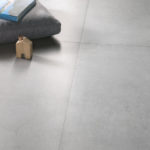 Concrete look porcelain stoneware tiles