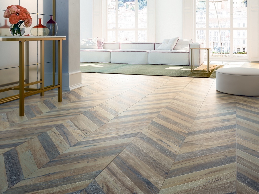 Herringbone Pattern Wood Tile Floor Lyn Kirkwood