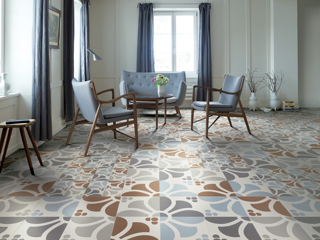 Italian Tiles With Graphic Design Of Majolica And Carpet Frame Frame